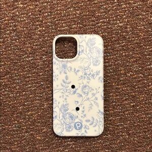 Floral Blue and White Loopy Case